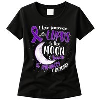 Love Someone With Lupus To The Moon And Back Womens T-Shirt