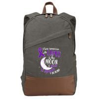 Love Someone With Lupus To The Moon And Back Cotton Canvas Backpack
