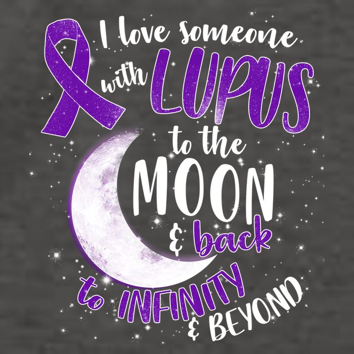 Love Someone With Lupus To The Moon And Back Vector Backpack