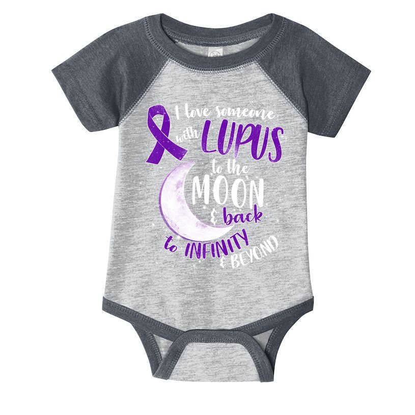 Love Someone With Lupus To The Moon And Back Infant Baby Jersey Bodysuit
