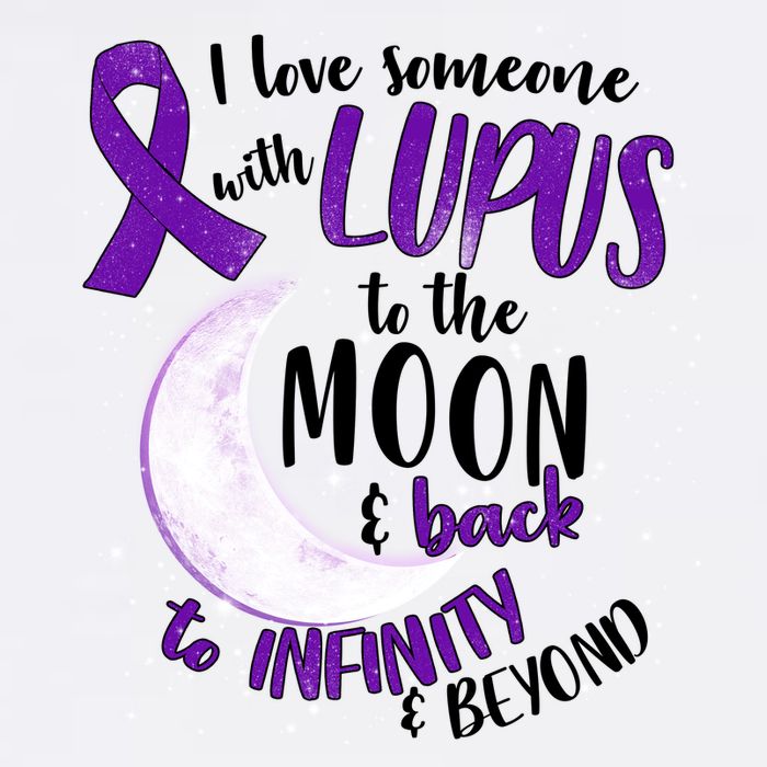 Love Someone With Lupus To The Moon And Back Garment-Dyed Sweatshirt