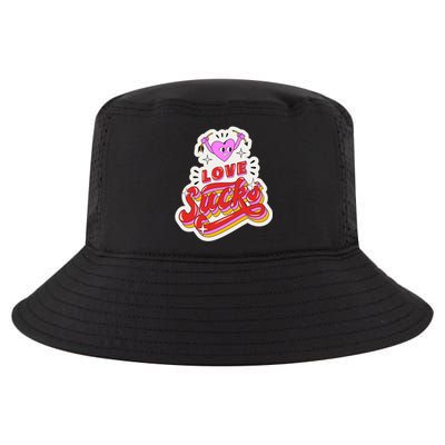 Love Sucks Funny Valentine's Day Cool Comfort Performance Bucket Hat