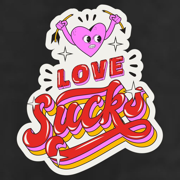 Love Sucks Funny Valentine's Day 7 Panel Mesh Trucker Snapback Hat