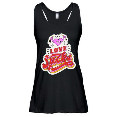 Love Sucks Funny Valentine's Day Ladies Essential Flowy Tank
