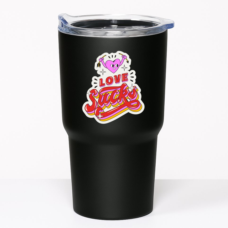 Love Sucks Funny Valentine's Day Tumbler