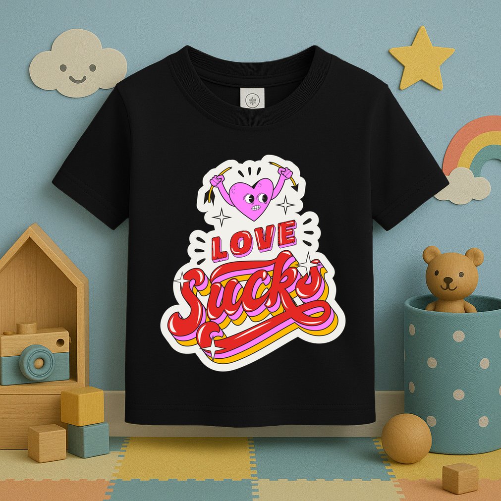 Love Sucks Funny Valentine's Day Toddler T-Shirt