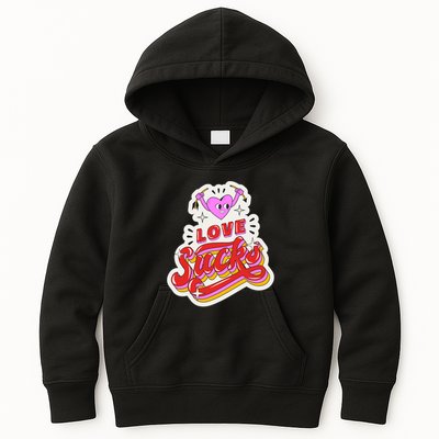 Love Sucks Funny Valentine's Day Kids Hoodie