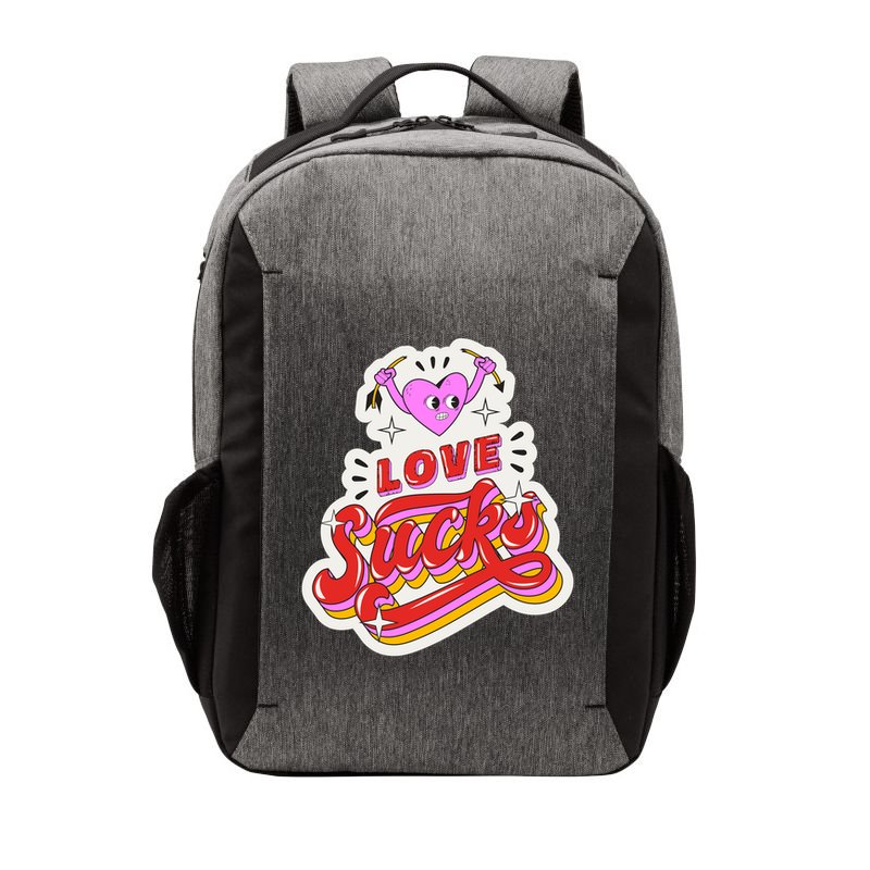Love Sucks Funny Valentine's Day Vector Backpack