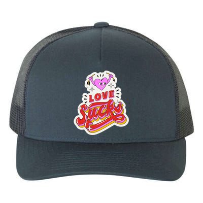 Love Sucks Funny Valentine's Day Yupoong Adult 5-Panel Trucker Hat