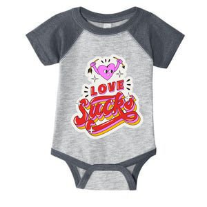 Love Sucks Funny Valentine's Day Infant Baby Jersey Bodysuit