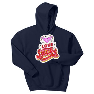 Love Sucks Funny Valentine's Day Kids Hoodie