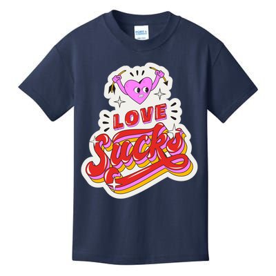 Love Sucks Funny Valentine's Day Kids T-Shirt