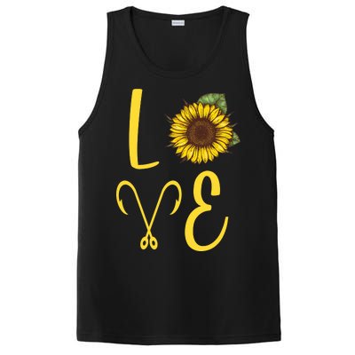 Love Sunflower And Fishing PosiCharge Competitor Tank