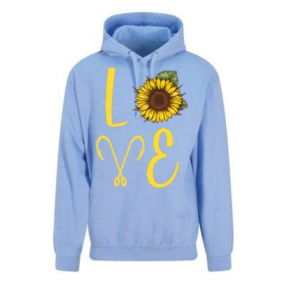 Love Sunflower And Fishing Unisex Surf Hoodie