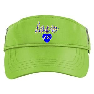 Love Support Down Syndrome Awareness Adult Drive Performance Visor