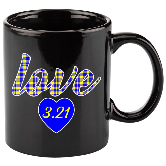 Love Support Down Syndrome Awareness 11oz C Handle Ceramic Mug