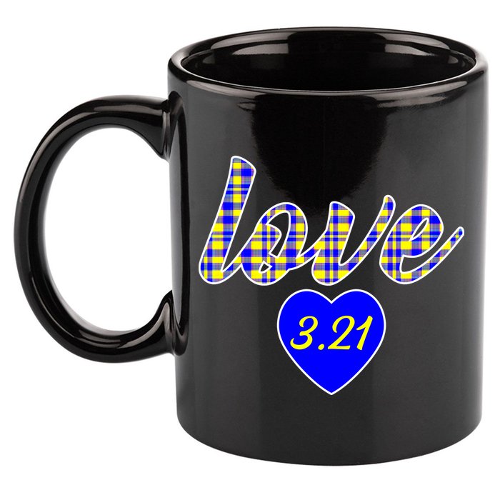 Love Support Down Syndrome Awareness 11oz C Handle Ceramic Mug