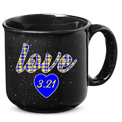 Love Support Down Syndrome Awareness 15oz Campfire Ceramic Mug