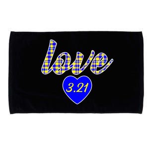 Love Support Down Syndrome Awareness Microfiber Hand Towel