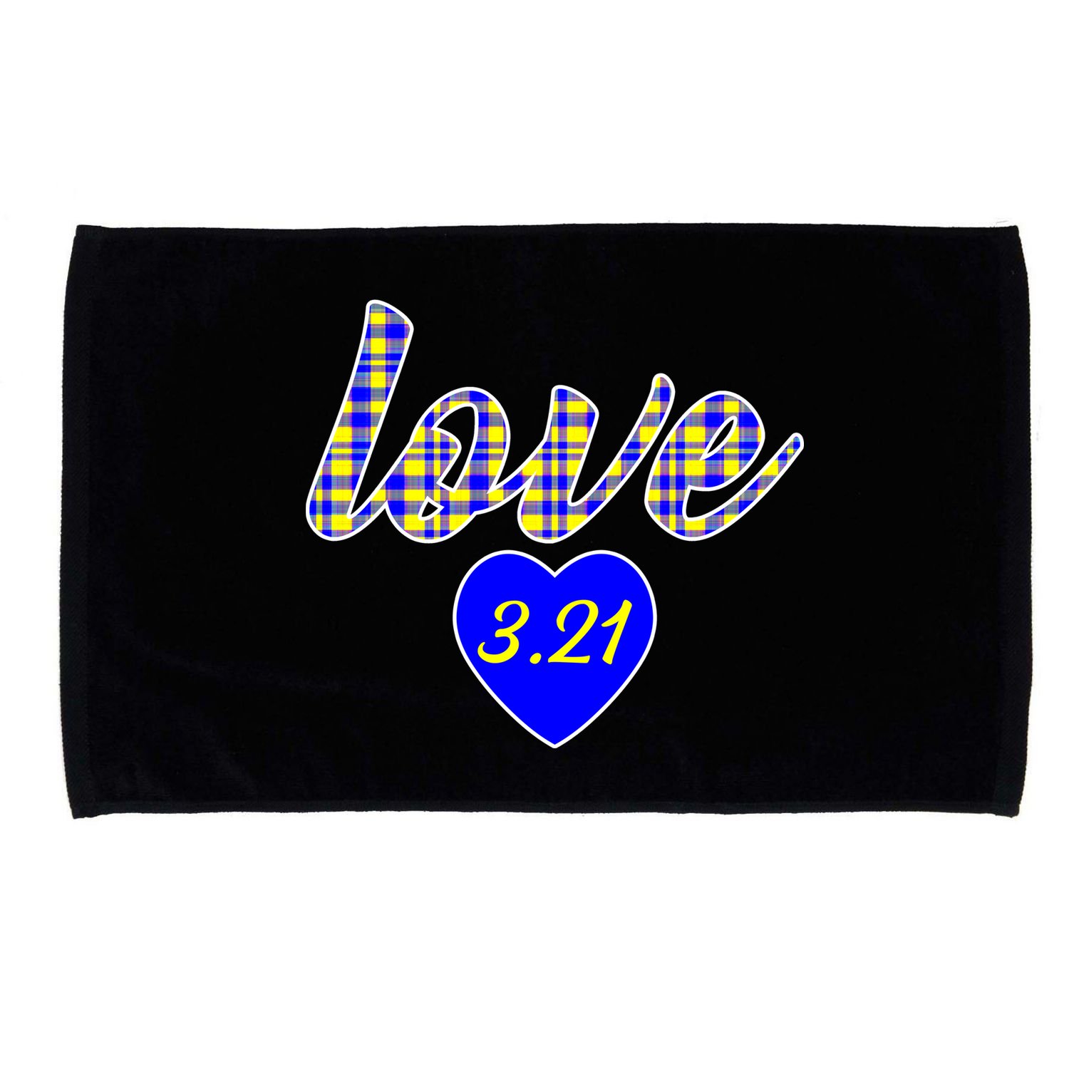 Love Support Down Syndrome Awareness Microfiber Hand Towel