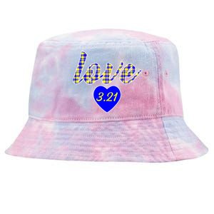 Love Support Down Syndrome Awareness Tie-Dyed Bucket Hat