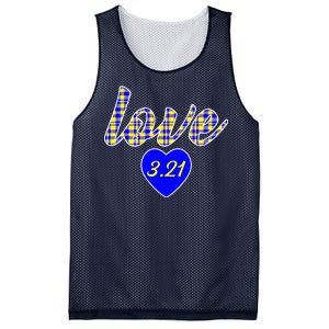 Love Support Down Syndrome Awareness Mesh Reversible Basketball Jersey Tank