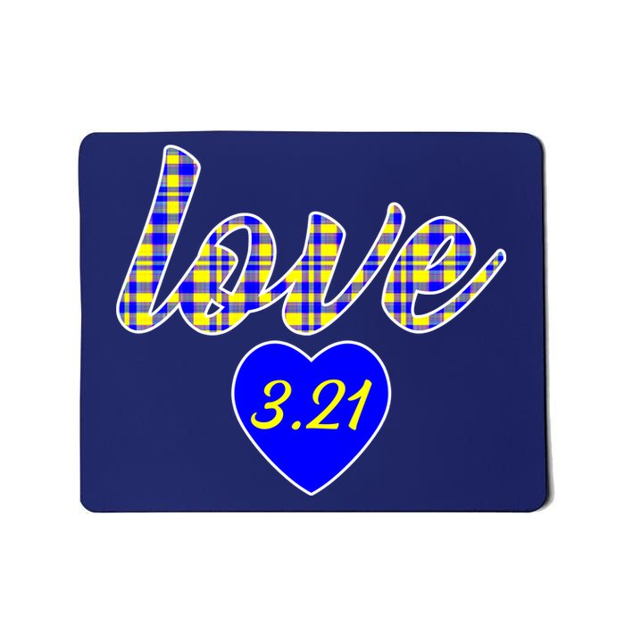 Love Support Down Syndrome Awareness Mousepad