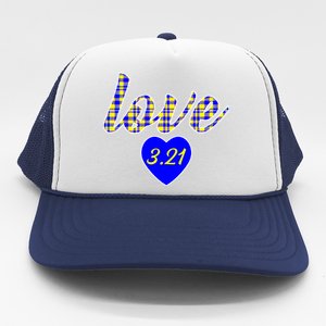 Love Support Down Syndrome Awareness Trucker Hat