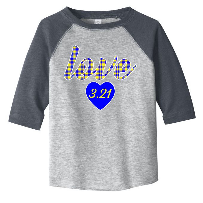 Love Support Down Syndrome Awareness Toddler Fine Jersey T-Shirt
