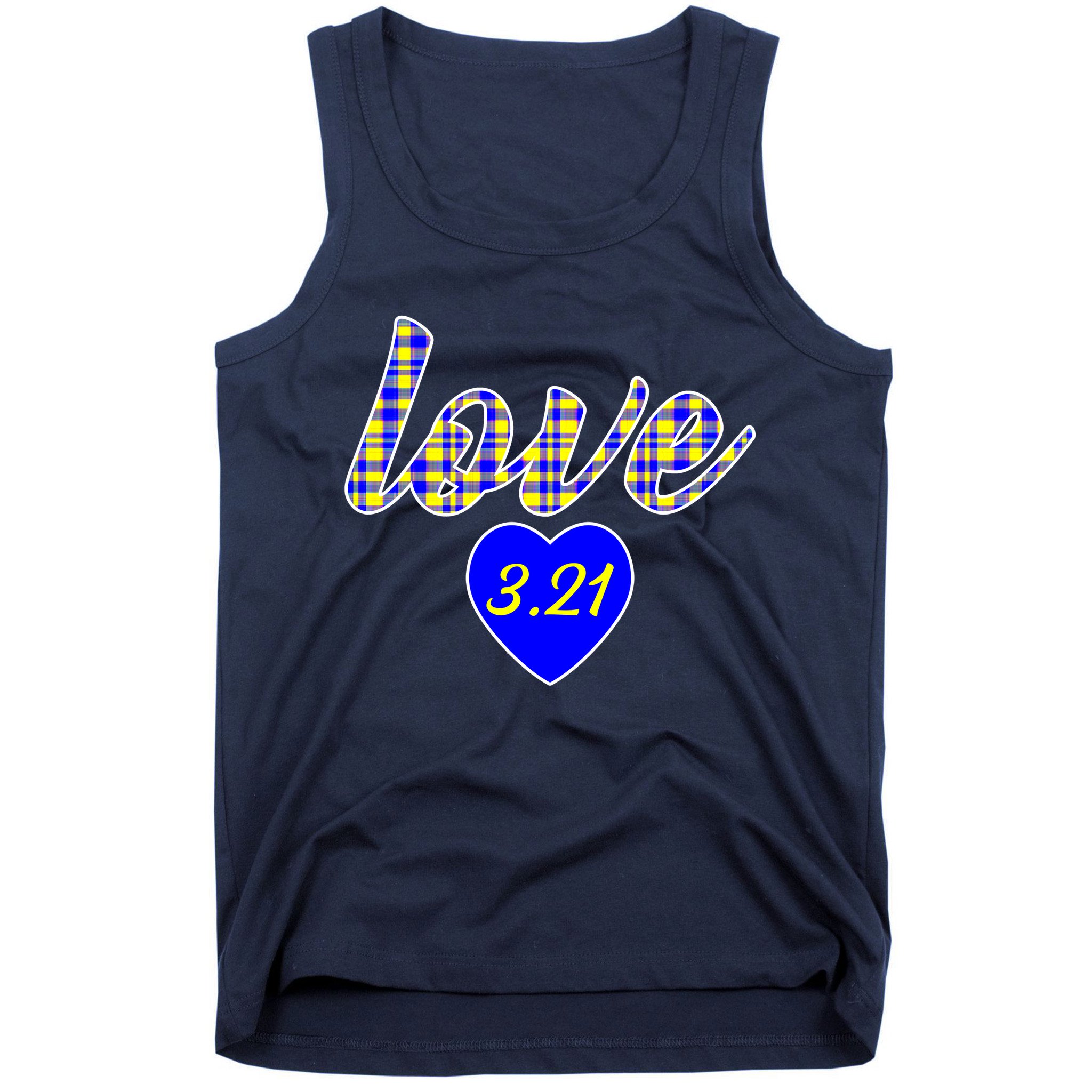 Love Support Down Syndrome Awareness Tank Top