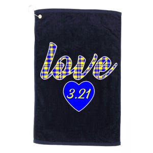 Love Support Down Syndrome Awareness Platinum Collection Golf Towel