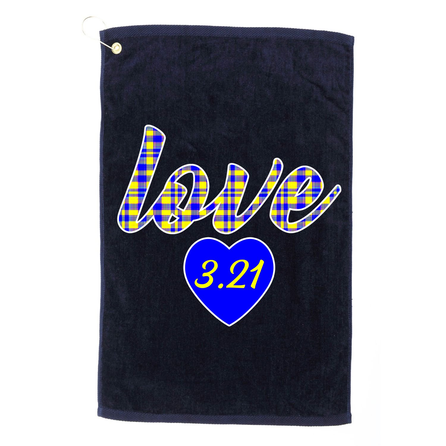 Love Support Down Syndrome Awareness Golf Towel