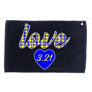 Love Support Down Syndrome Awareness Grommeted Golf Towel