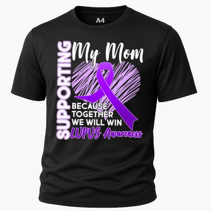 Love Support My Mom Lupus Awareness  Cooling Performance Crew T-Shirt