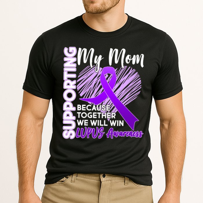 Love Support My Mom Lupus Awareness  Cooling Performance Crew T-Shirt