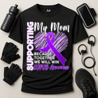 Love Support My Mom Lupus Awareness  Cooling Performance Crew T-Shirt