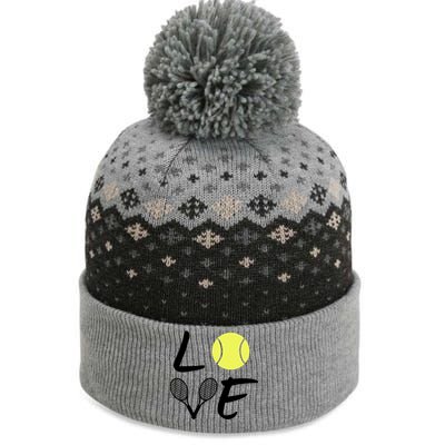 Love Tennis The Baniff Cuffed Pom Beanie