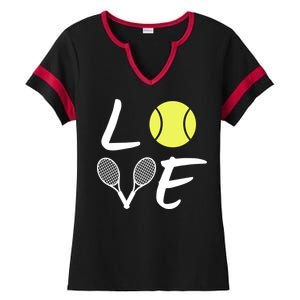 Love Tennis Ladies Halftime Notch Neck Tee