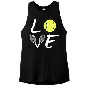 Love Tennis Ladies PosiCharge Tri-Blend Wicking Tank