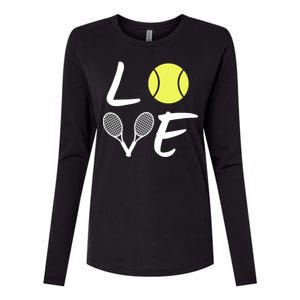 Love Tennis Womens Cotton Relaxed Long Sleeve T-Shirt