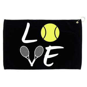 Love Tennis Grommeted Golf Towel