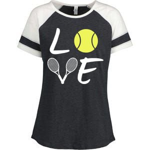 Love Tennis Enza Ladies Jersey Colorblock Tee