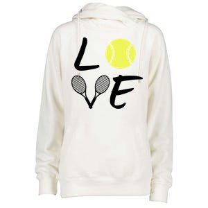 Love Tennis Womens Funnel Neck Pullover Hood