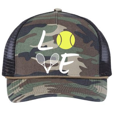 Love Tennis Retro Rope Trucker Hat Cap