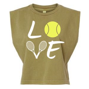 Love Tennis Garment-Dyed Women's Muscle Tee