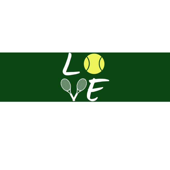 Love Tennis Bumper Sticker