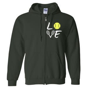 Love Tennis Full Zip Hoodie