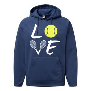 Love Tennis Performance Fleece Hoodie