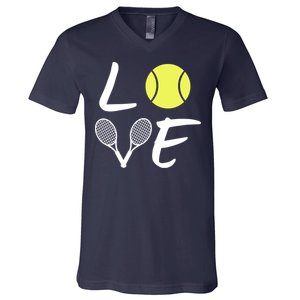 Love Tennis V-Neck T-Shirt