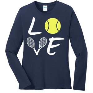 Love Tennis Ladies Long Sleeve Shirt